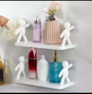 Self‑Adhesive Wall‑Mounted Character Shelf