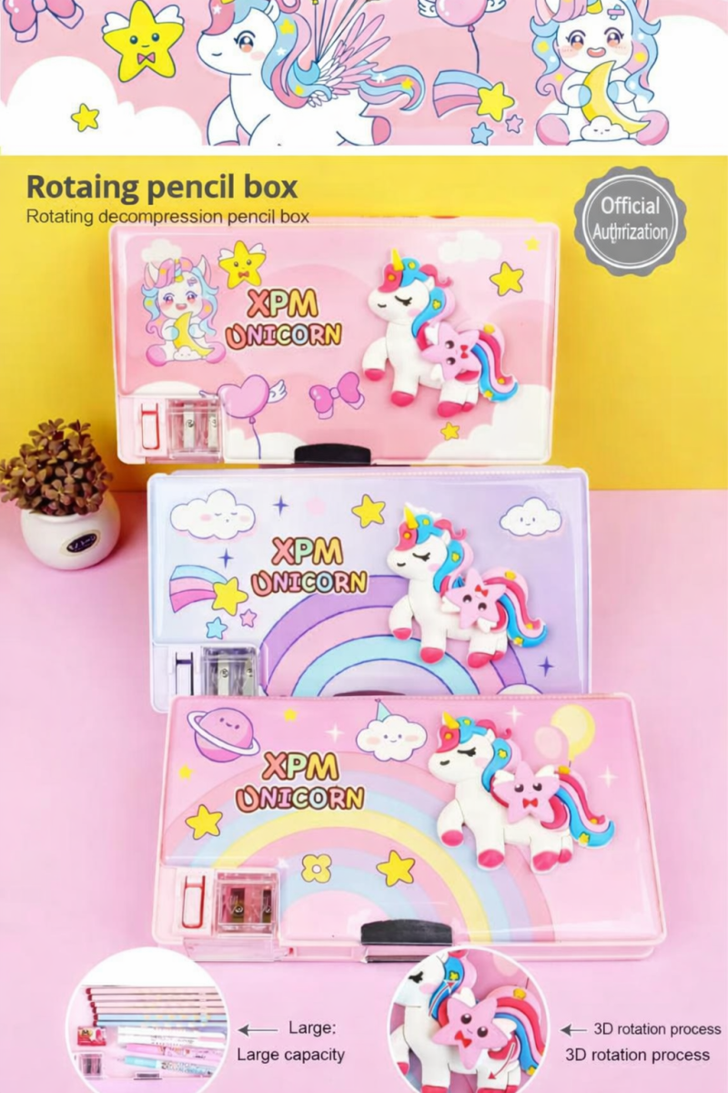 XPM Flying Unicorn Pencil Box High Quality