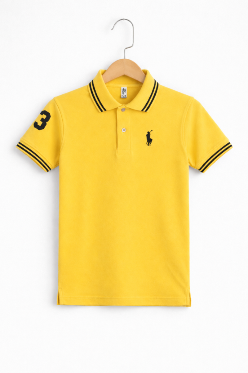 Yellow Classic Polo T-Shirt for Kids