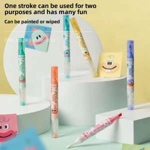 Triangular Barrel Erasable Highlighters Pen – Dual Tip Creative Marker