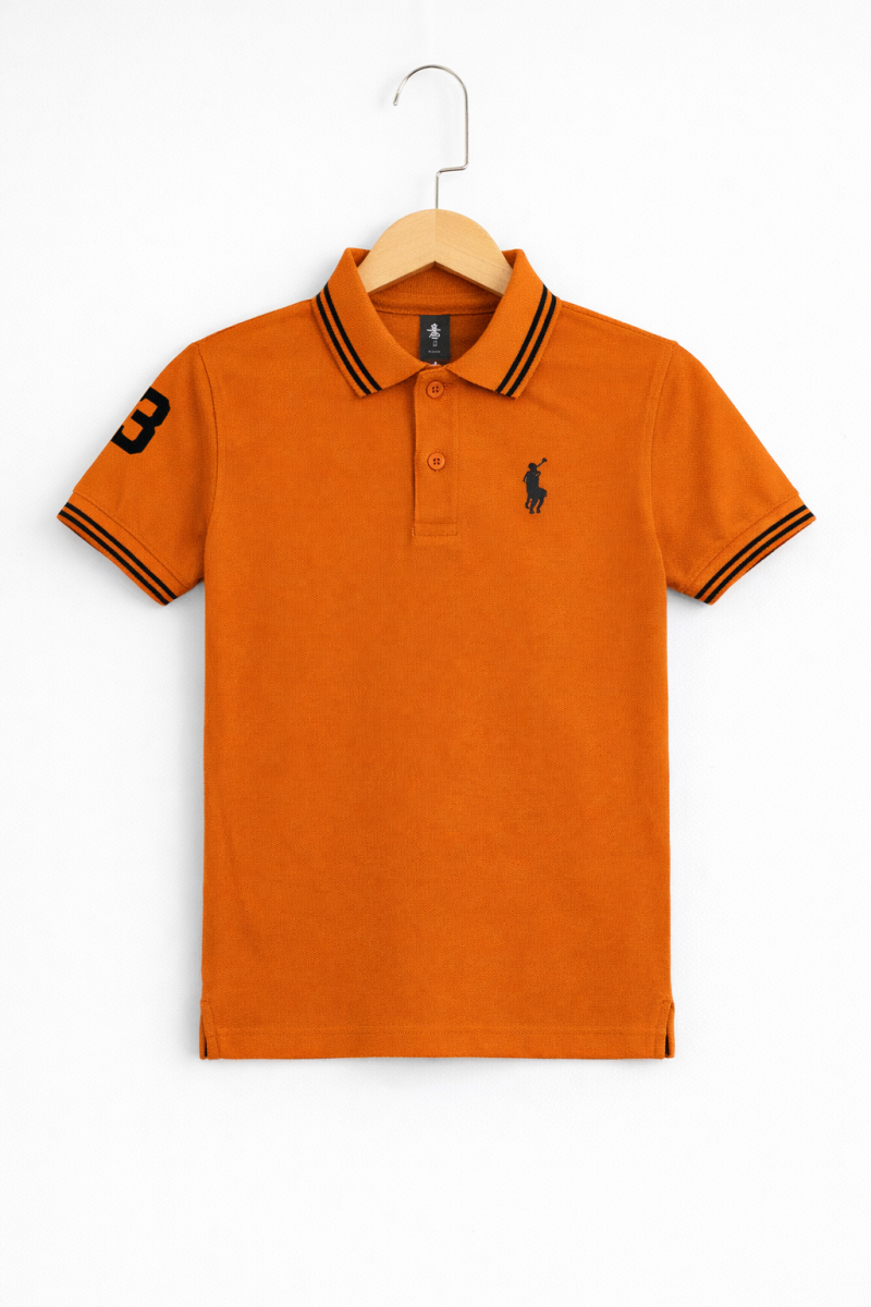 Orange Classic Polo T-Shirt for Kids
