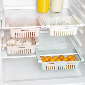 Fridge Basket – Sliding Storage Organizer