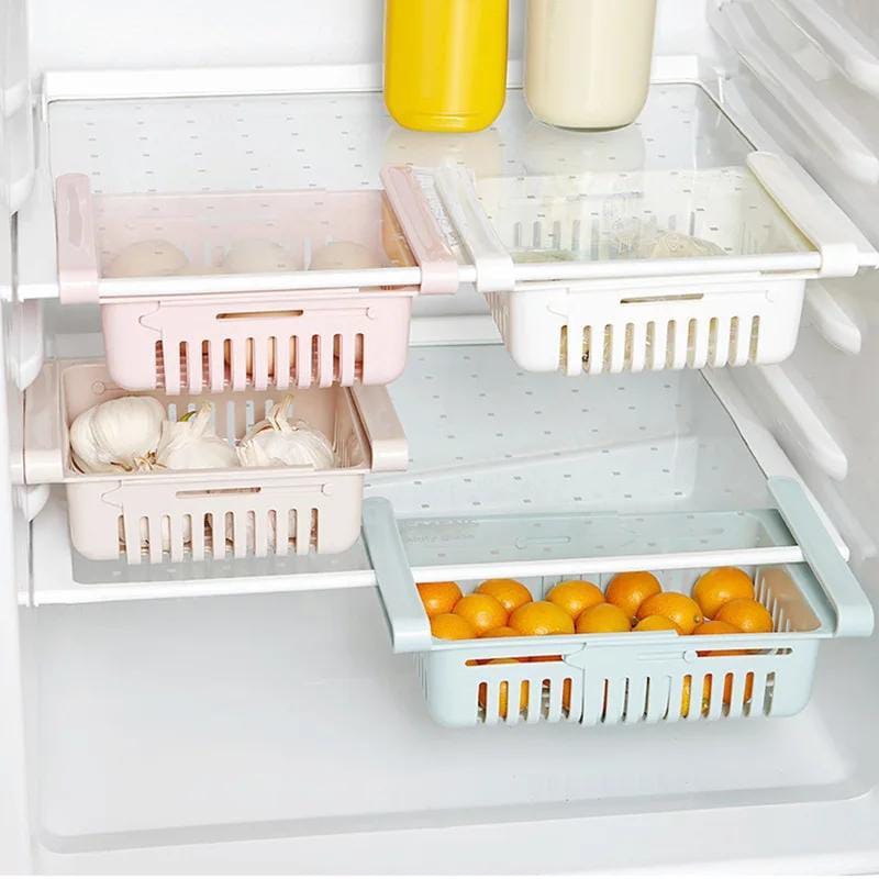 Fridge Basket – Sliding Storage Organizer Fridge Basket – Sliding Storage Organizer