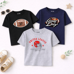 Pack of 3 Game League 37 Printed T-Shirts For Boys