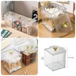 Acrylic Cotton Swab Holder – Transparent Box with Lid Acrylic Cotton Swab Holder – Transparent Box with Lid