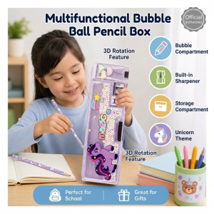 Unicorn Star Magic Pencil Box High Quality