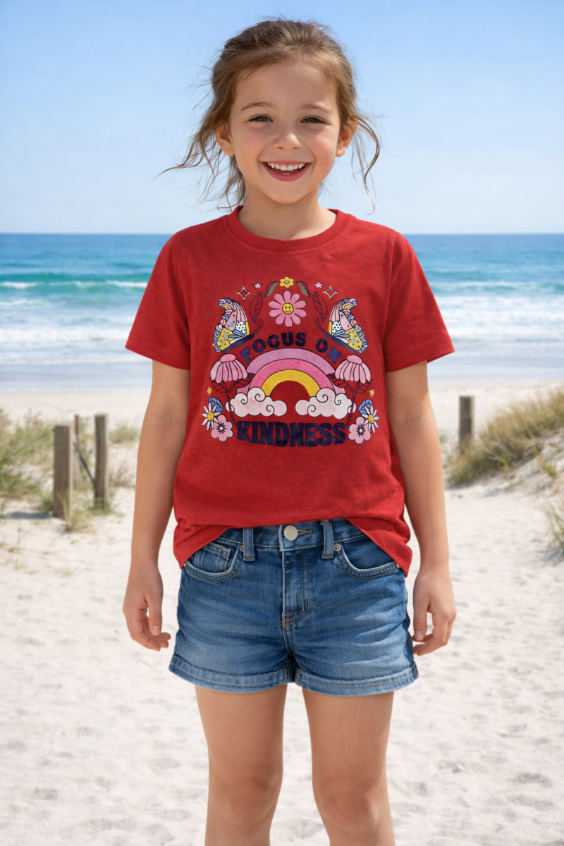 Focus Printed T-shirt for Girls