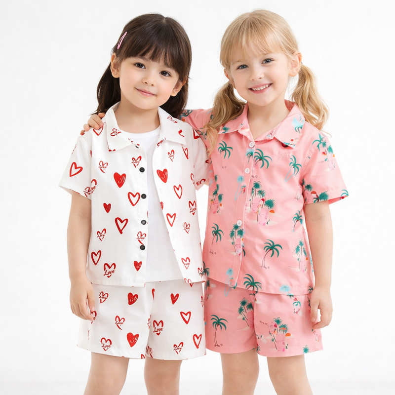 Pack of 2 Cute Sisters Short Suits