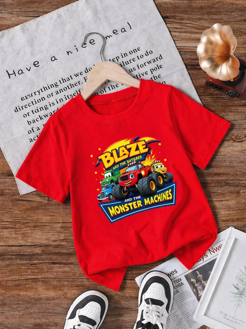 Monster Machine Printed T Shirts For Boys Monster Machine Printed T Shirts For Boys