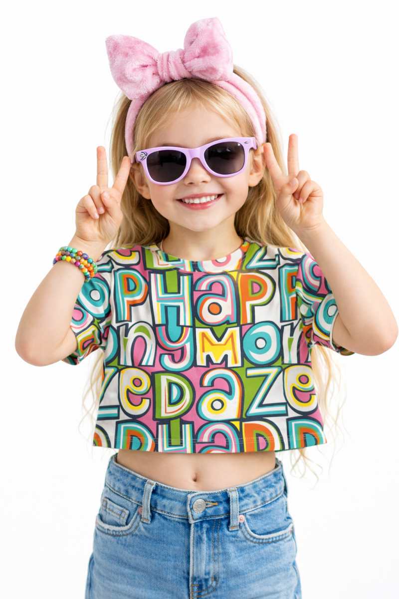 Happy Daze Printed T-shirt for Kids Happy Daze Printed T-shirt for Kids