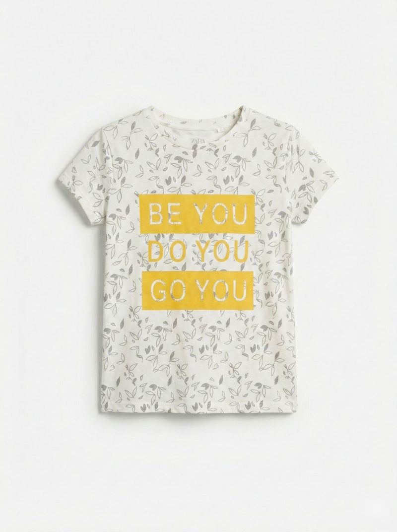 Be You Do You Printed T-shirt for Girls Be You Do You Printed T-shirt for Girls