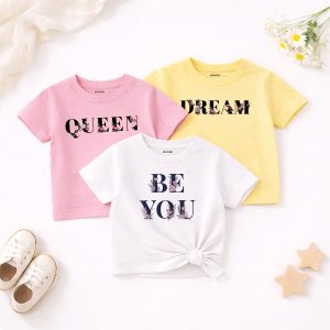 Pack of 3 Dream Queen Printed T-Shirts for Girls