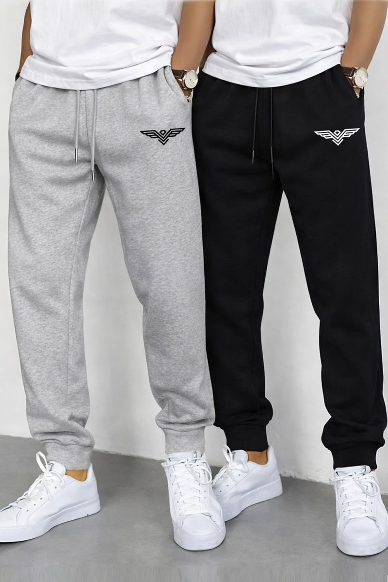 Pack of 2 Urban Style Eagle Jogging Trousers for Mens Pack of 2 Urban Style Eagle Jogging Trousers for Mens