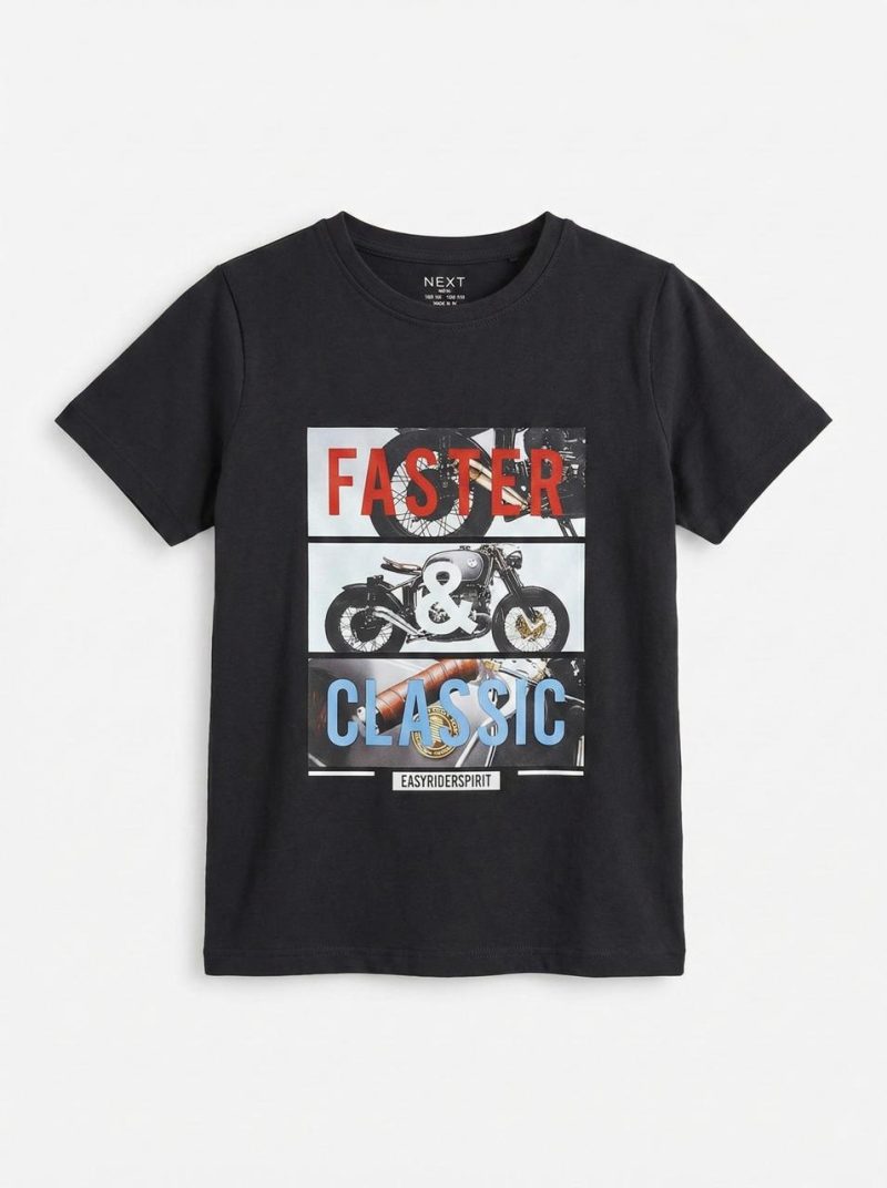 Faster & Classic Printed T-shirt for Boys