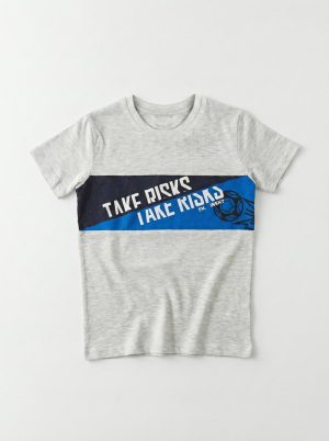 Take Risks Panel Printed T-shirt for Boys