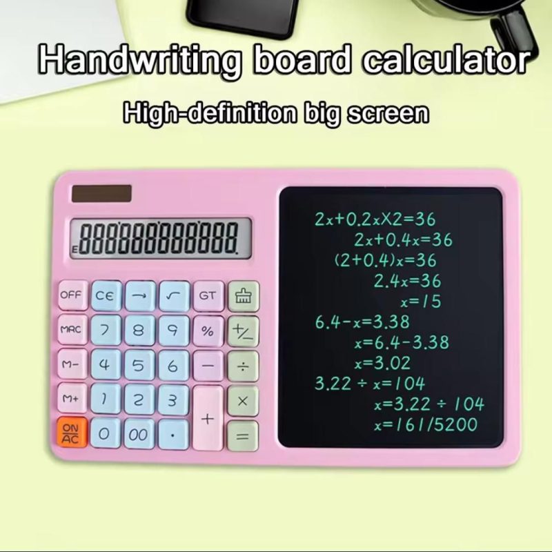 Hand-Drawn Calculator with Handwriting Board