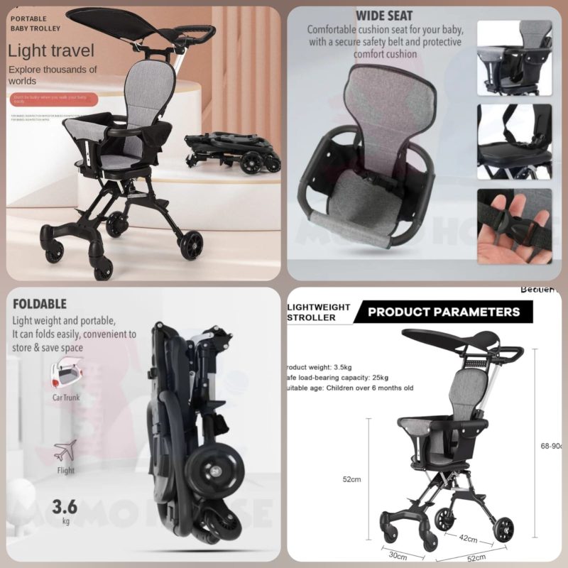 Foldable Baby Stroller – Lightweight Portable Design