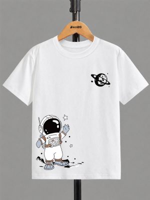Astro Planet Printed T Shirt For Boys