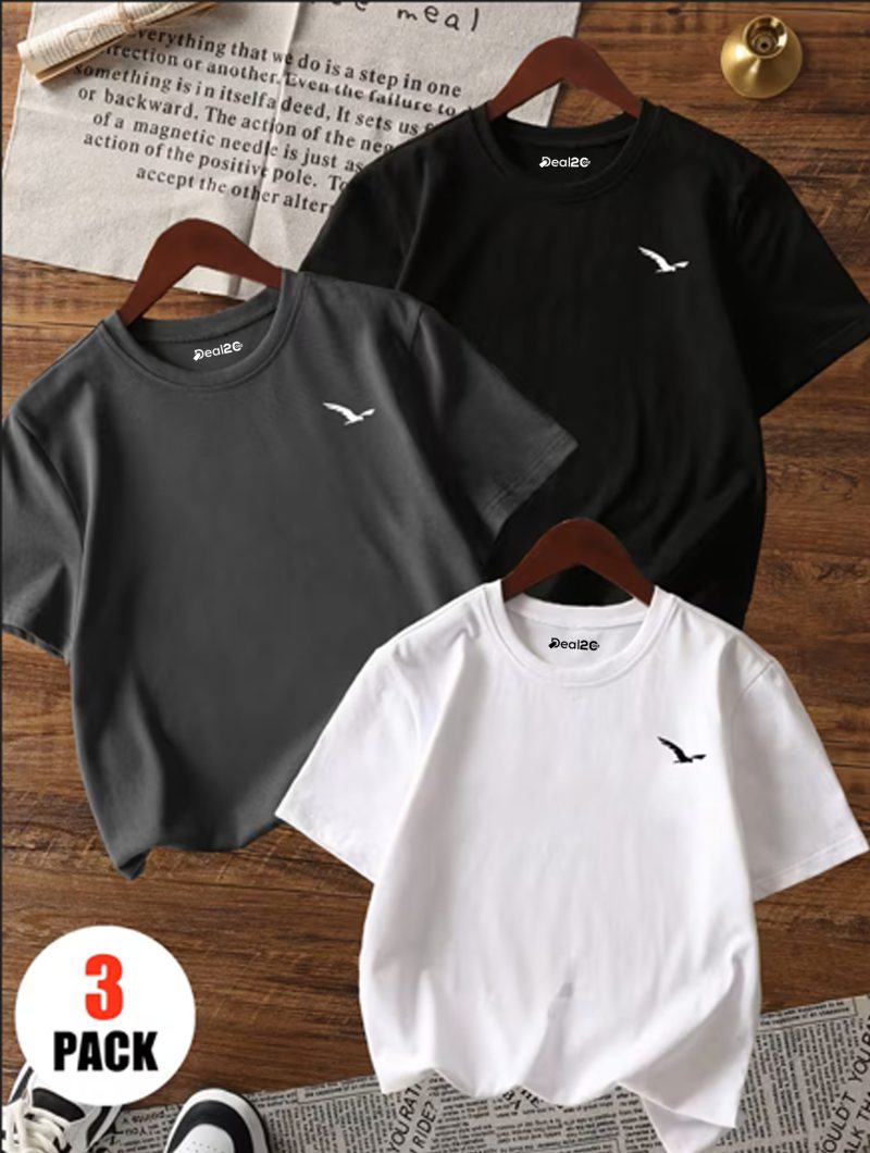 Pack of 3 BWC Eagle Printed T Shirts For Kids