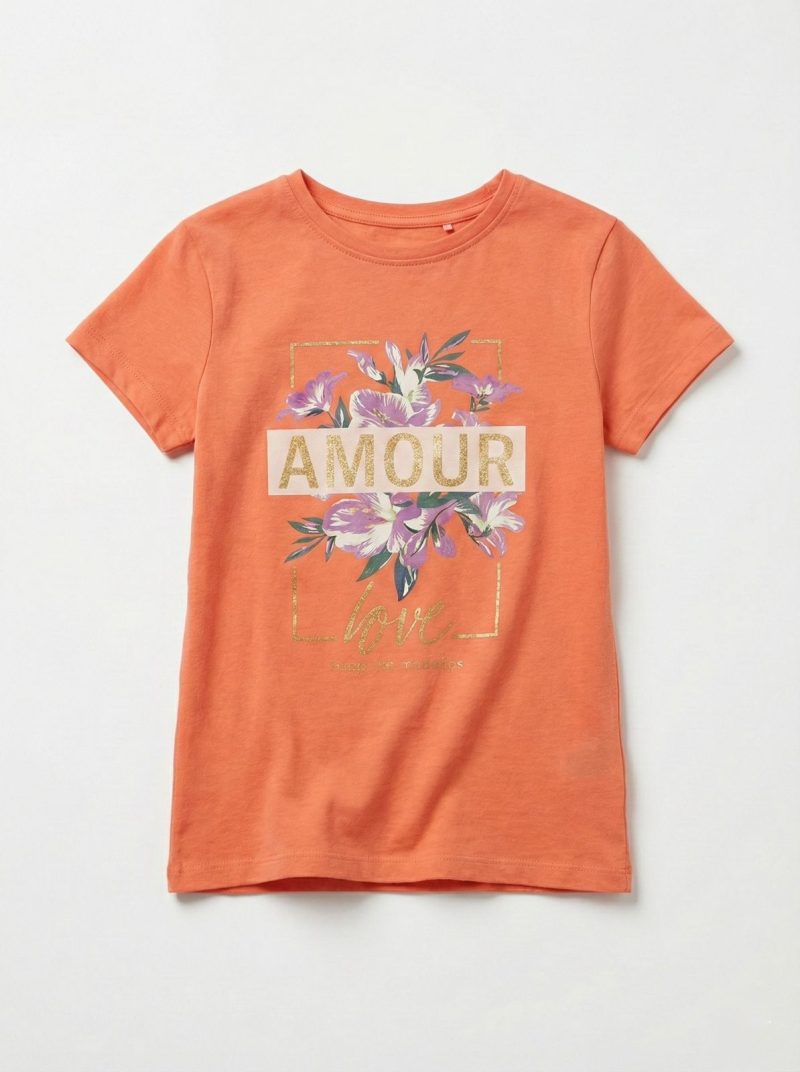 Amour Floral Printed T-shirt for Girls Amour Floral Printed T-shirt for Girls
