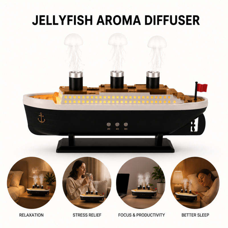 Titanic Ship Air Humidifier with Remote Control