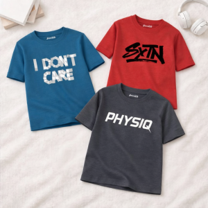 Pack of 3 Care SXTN Printed T Shirts For Tween Kids