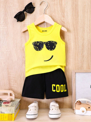Cool Printed Summer Sando Suit For Kids