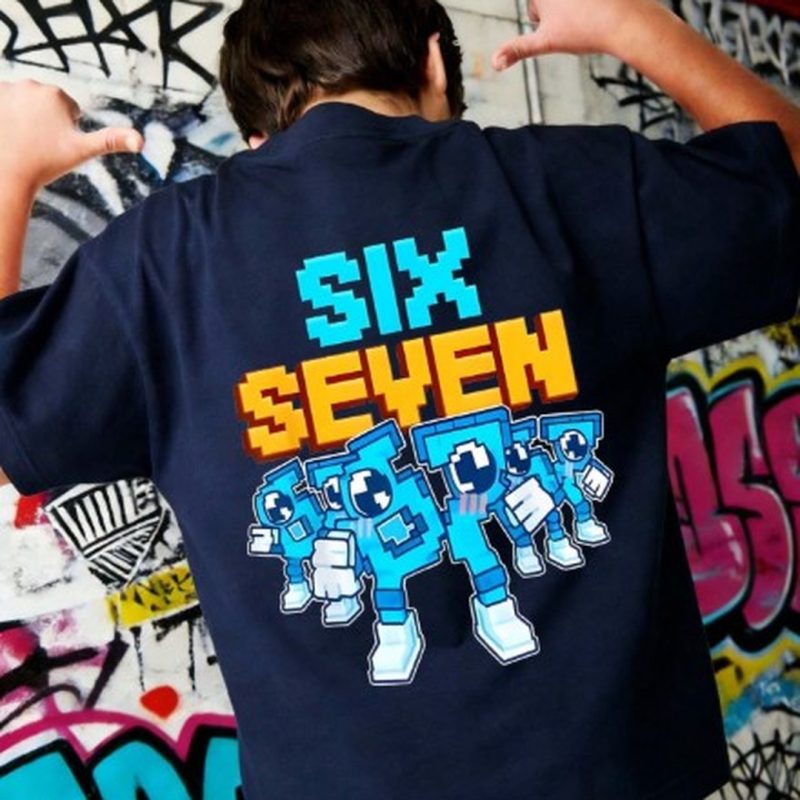 Arcade 67 Navy Blue Printed T-Shirt For Kids