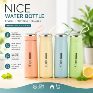 Nice Stainless Steel Vacuum Bottle – 400ML Leak‑Proof Flask