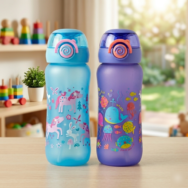 High Quality Animal Themed Water Bottle – Acrylic Body