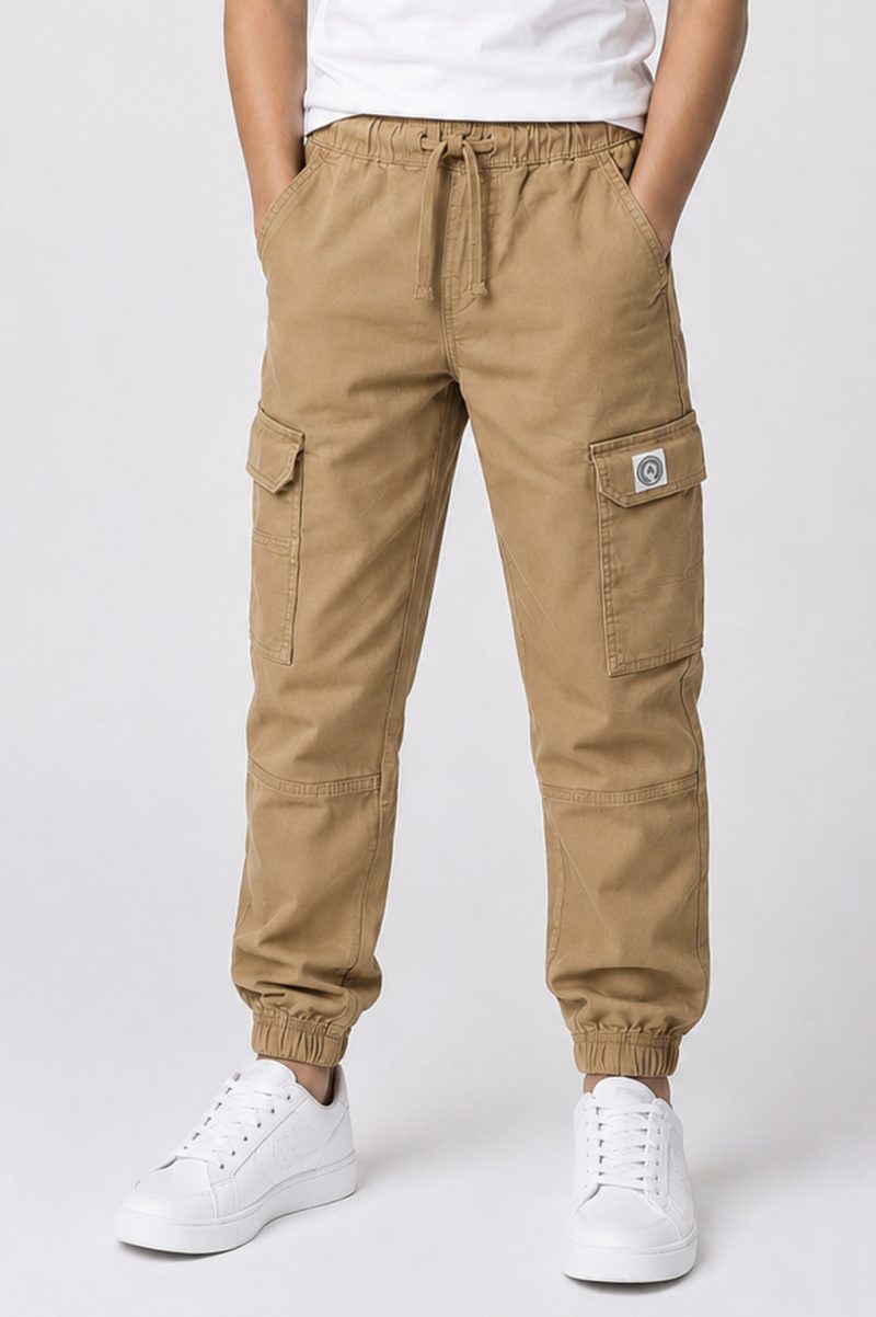 Camel Six Pockets Cargo For Kids
