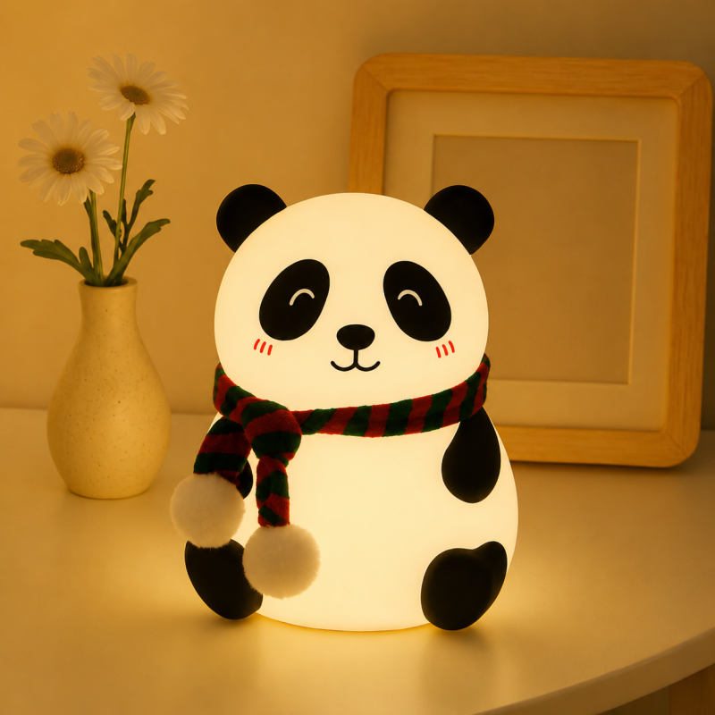 Cute Panda Rechargeable Silicone Lamp