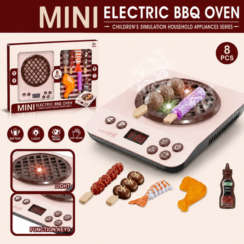 Electric BBQ Toy – Kids Simulation Cooking Set