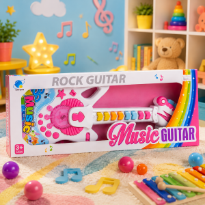 Kids Rock Star Guitar – Electronic Musical Toy with Lights