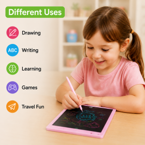 10" Multicolor LCD Writing Tablet Erasable Board