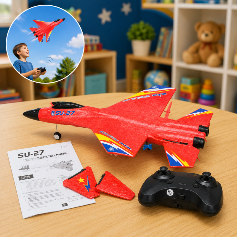 SU‑27 Foam Fighter Plane – 2.4GHz R/C Model Jet