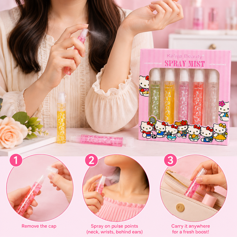 Fragrance Body Mist Set – 5 Perfume Sprays