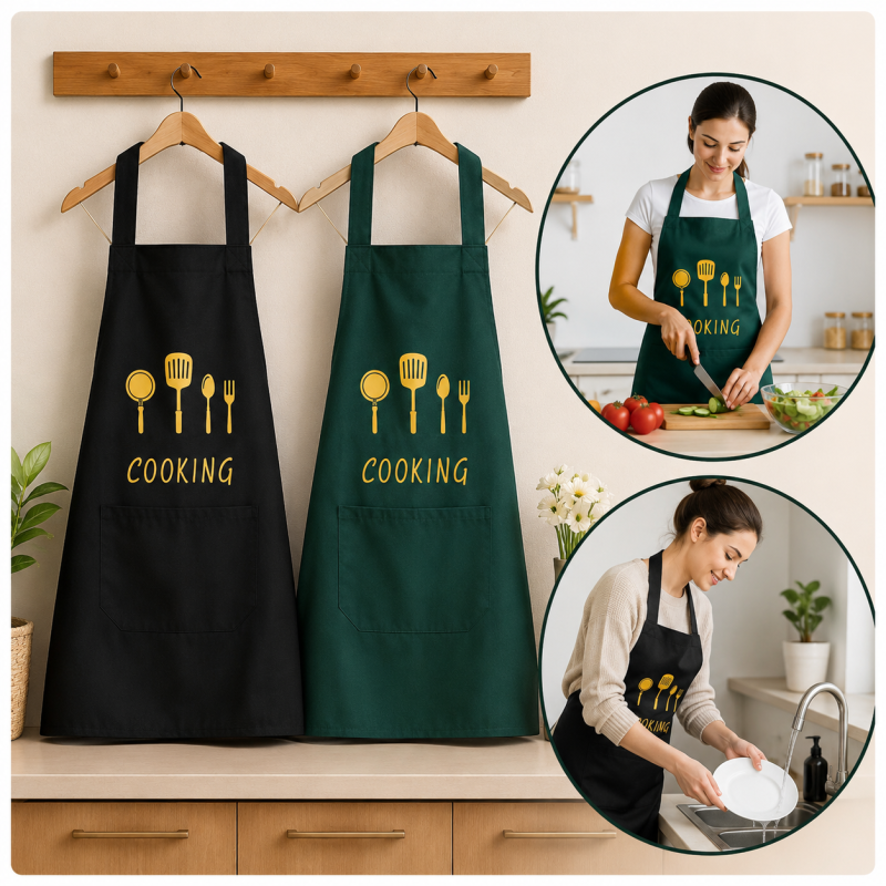 Kitchen Apron – Waterproof Cooking Wear with Pockets