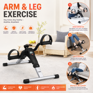Arms & Leg Pedal Exerciser With Digital Meter