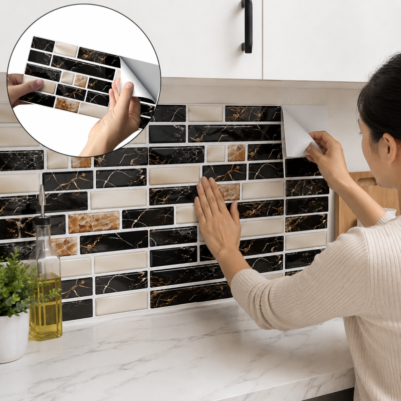 Pack of 24 Brick Tile Sticker
