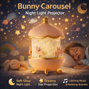 Bunny Carousel Night Light Projector