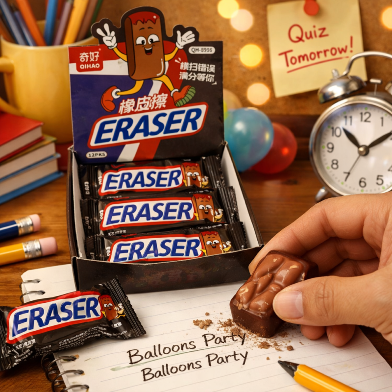 Chocolate Bar Eraser – Kids Fun Stationery