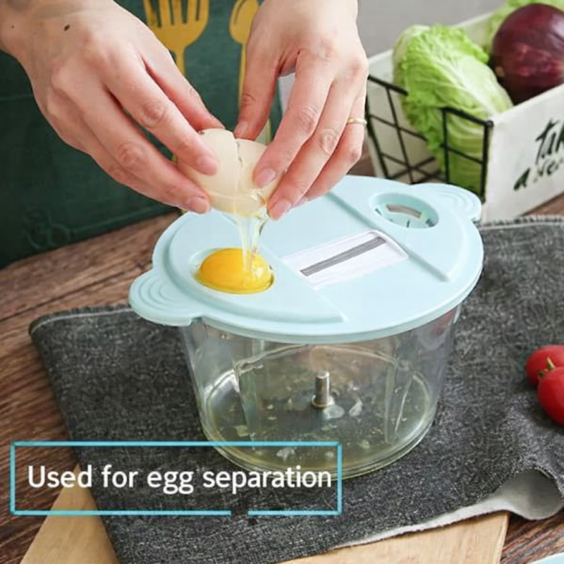 Multifunctional 2L Push Chopper & Slicer