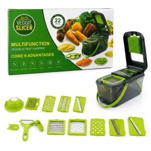 22 PCS Veggie Slicer – Multifunction Fruit & Vegetable Chopper