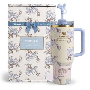 Premium Delicate Blue Bow Quencher Tumbler