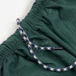Embossed Pattern Bottle Green Shirt & Short For Mens