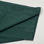 Embossed Pattern Bottle Green Shirt & Short For Mens