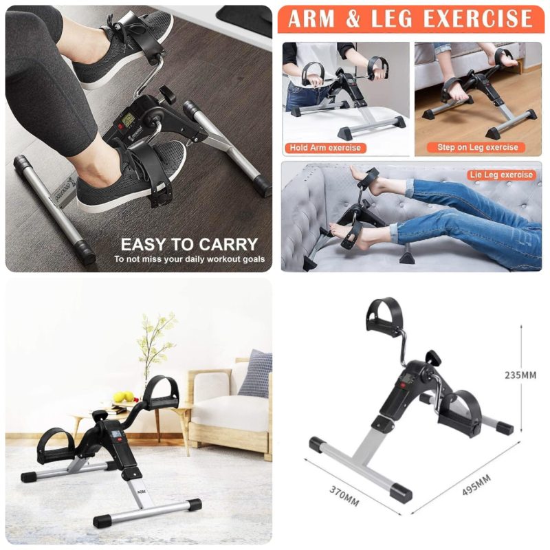 Arms & Leg Pedal Exerciser With Digital Meter