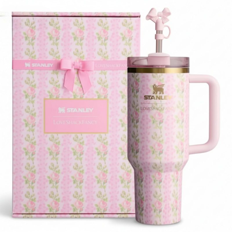 Premium Rose Floral Quencher Tumbler