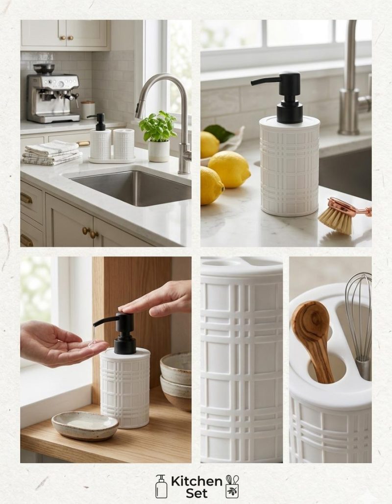 Toilet & Kitchen Soap Dispenser With Tray
